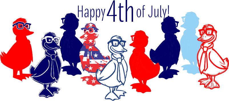 4th of July Duck tribe Stars and stripes
